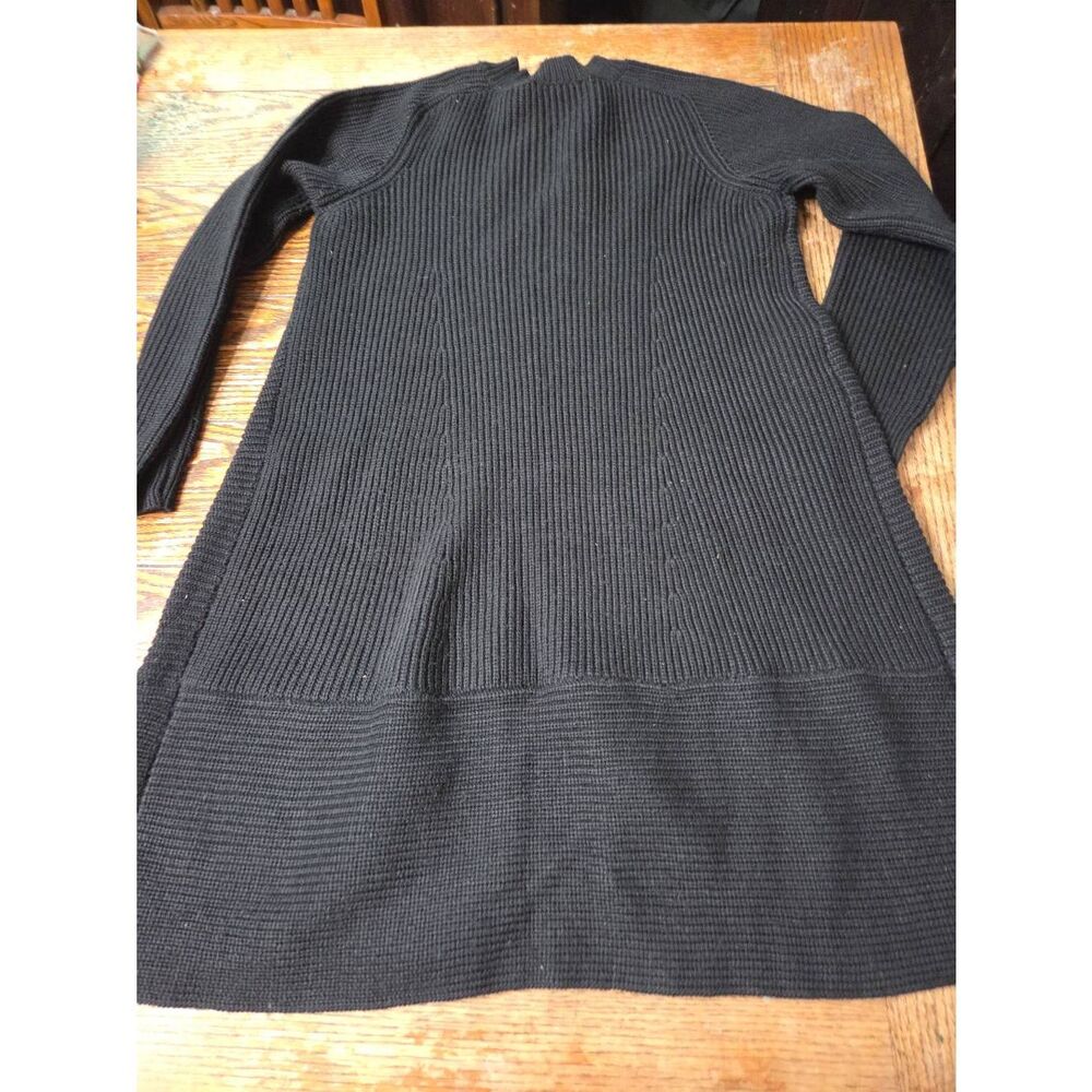 Tuckernuck Pomander Place Black Ainsley Long Sleeve Ribbed Knit Sweater Dress sz - Picture 4 of 5